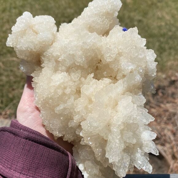 𝅺white Cave Calcite Cluster - Picture 6 of 6